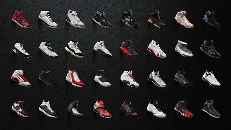 all jordans from 1 to 32