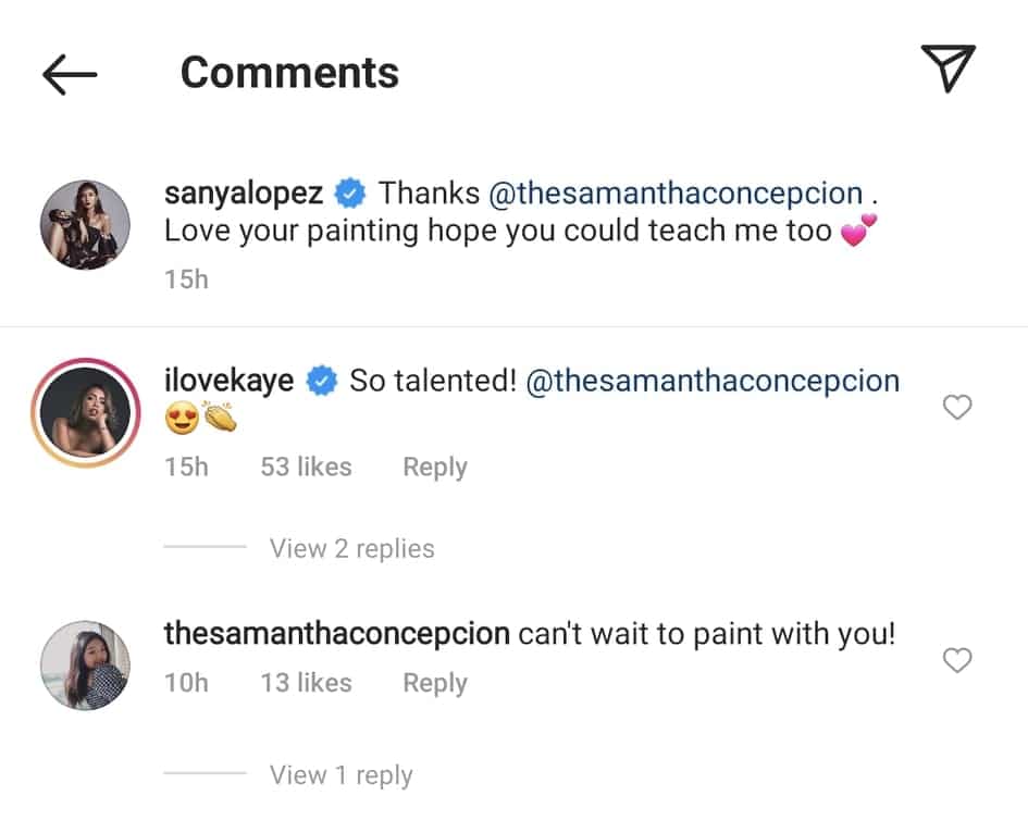 Sanya Lopez, nakatanggap ng regalo na artwork mula sa anak ni Gabby Concepcion na si Sam