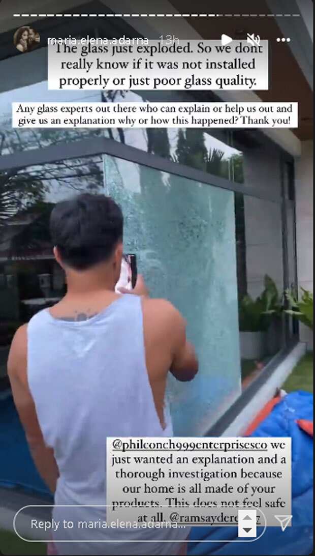 Ellen Adarna, nawindang sa nangyari sa glass wall ng bahay nila ni Derek: “Something funky happened here”