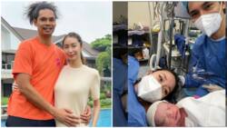 Japeth Aguilar’s wife Cassandra Naidas gives birth to their first baby