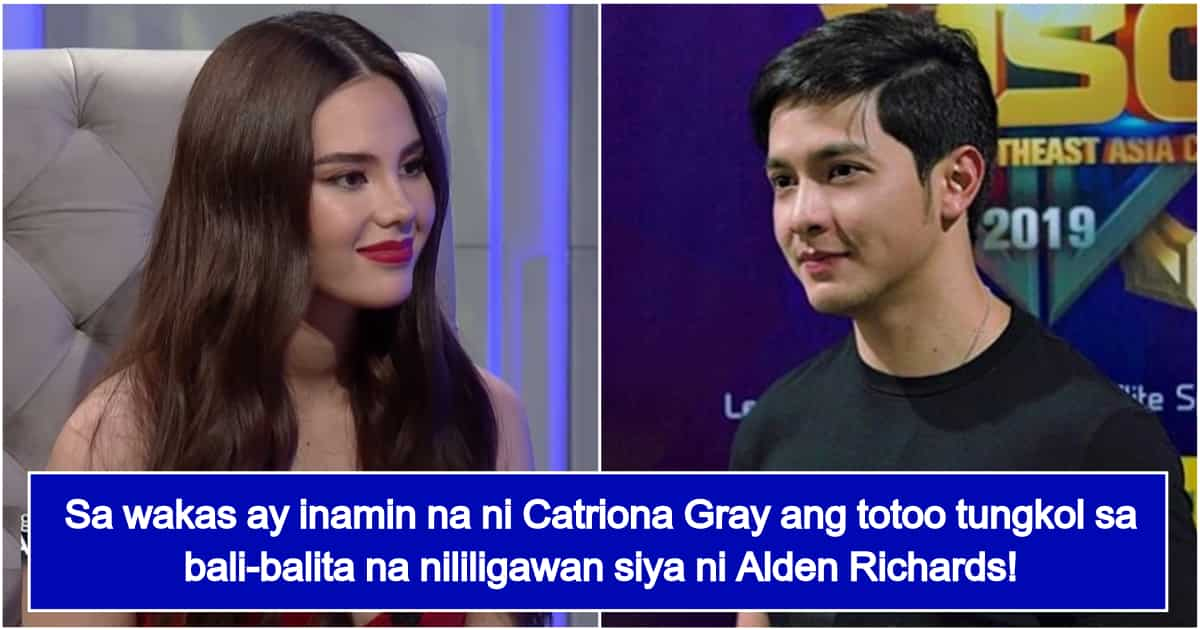 Catriona Gray gets Honest on the Speculation that Alden Richards is ...