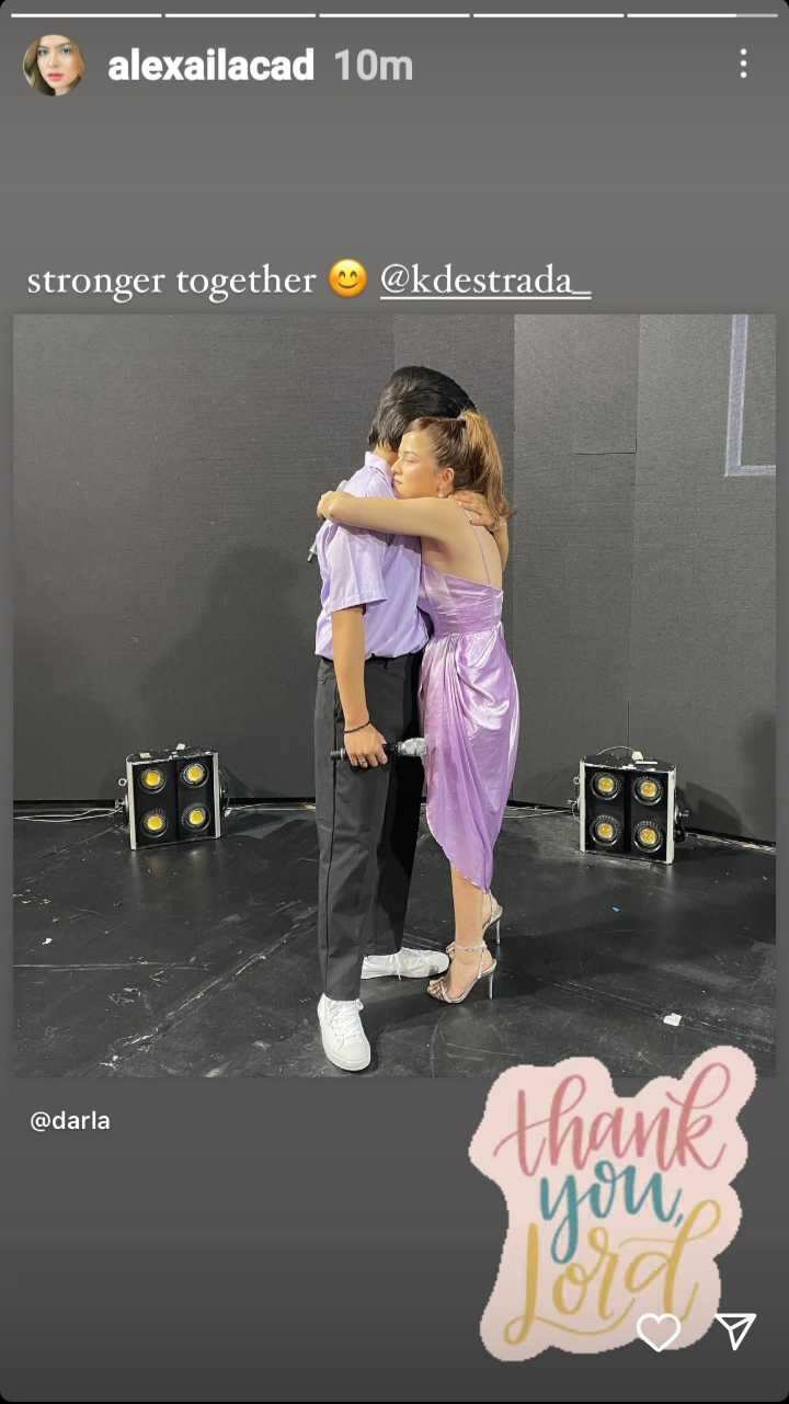 Alexa Ilacad on her hugging photo with KD Estrada: “stronger together”