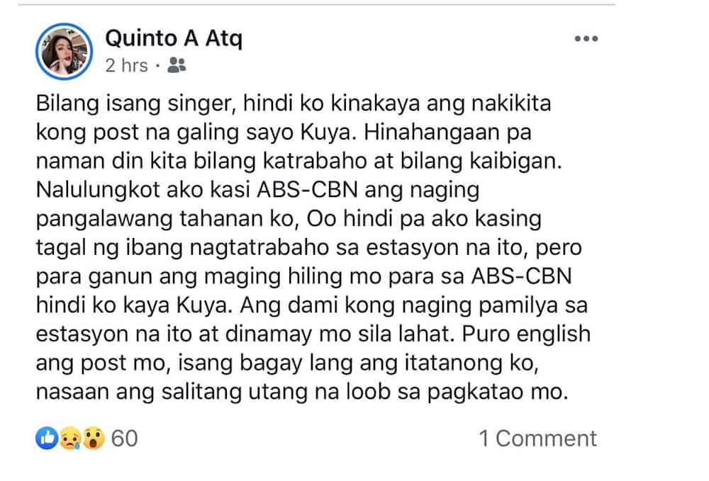 Jimmy Bondoc fires back at celebs who lambasted him over his words vs ABS-CBN