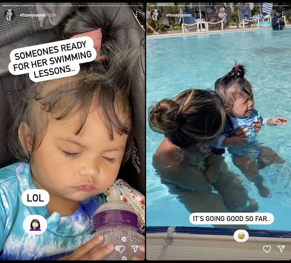 Elisse Joson posts hilarious snaps from baby Felize's swimming lessons Elisse Joson posts hilarious snaps from baby Felize's swimming lessons