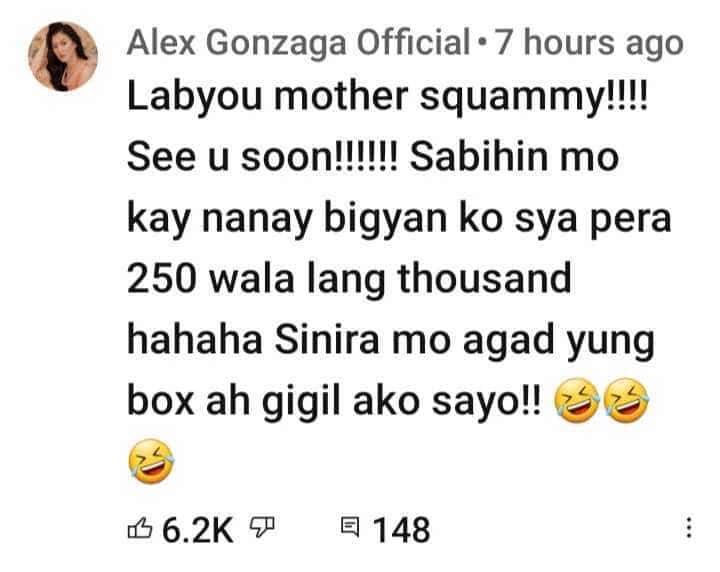 Alex Gonzaga hilariously reacts to Hipon Girl’s ‘Unboxing Gucci’ video