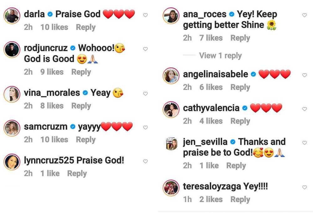 Sunshine Cruz recovers from COVID-19; celebrities express joy for her