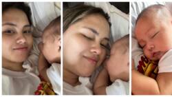 Antonette Gail’s sweet moments with sleeping Baby Meteor touch hearts online
