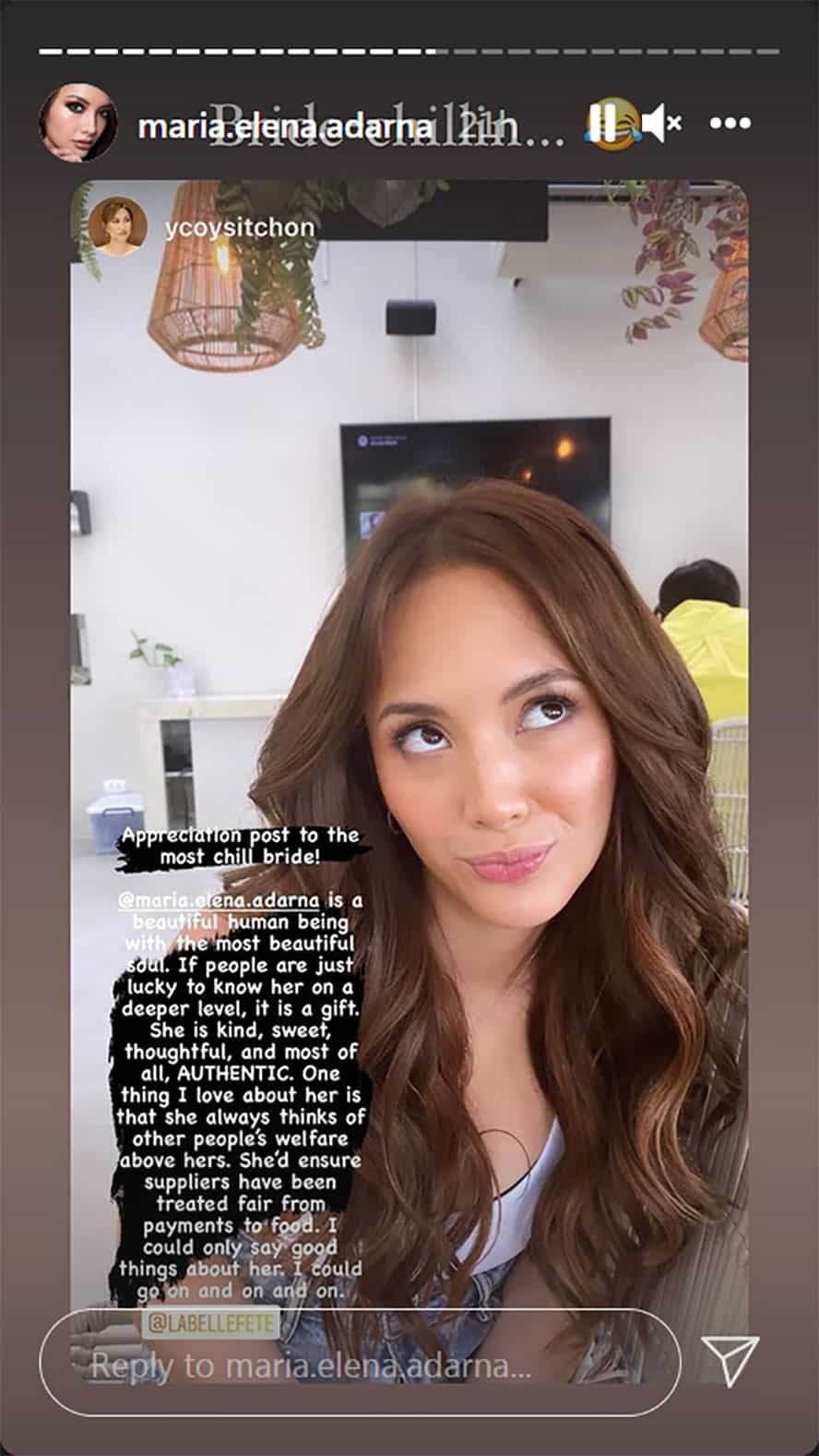 Ellen Adarna, tinawag na ‘the most chill bride’: “A beautiful human being with the most beautiful soul”