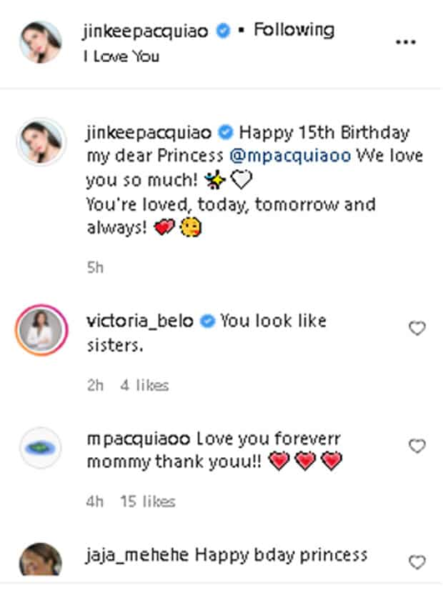 Vicki Belo, gushes over the youthfulness of Jinkee Pacquiao; says she looks like a sister to her daughter