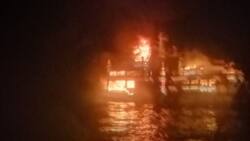 Passenger ferry catches terrifying fire going to Dapitan