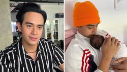 Diego Loyzaga, nag-post ng pic niya karga ang isang baby na tinawag niyang “best birthday gift ever”