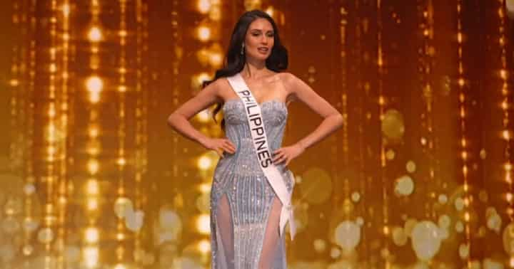 Pagrampa ni Celeste Cortesi sa evening gown portion ng Miss Universe ...