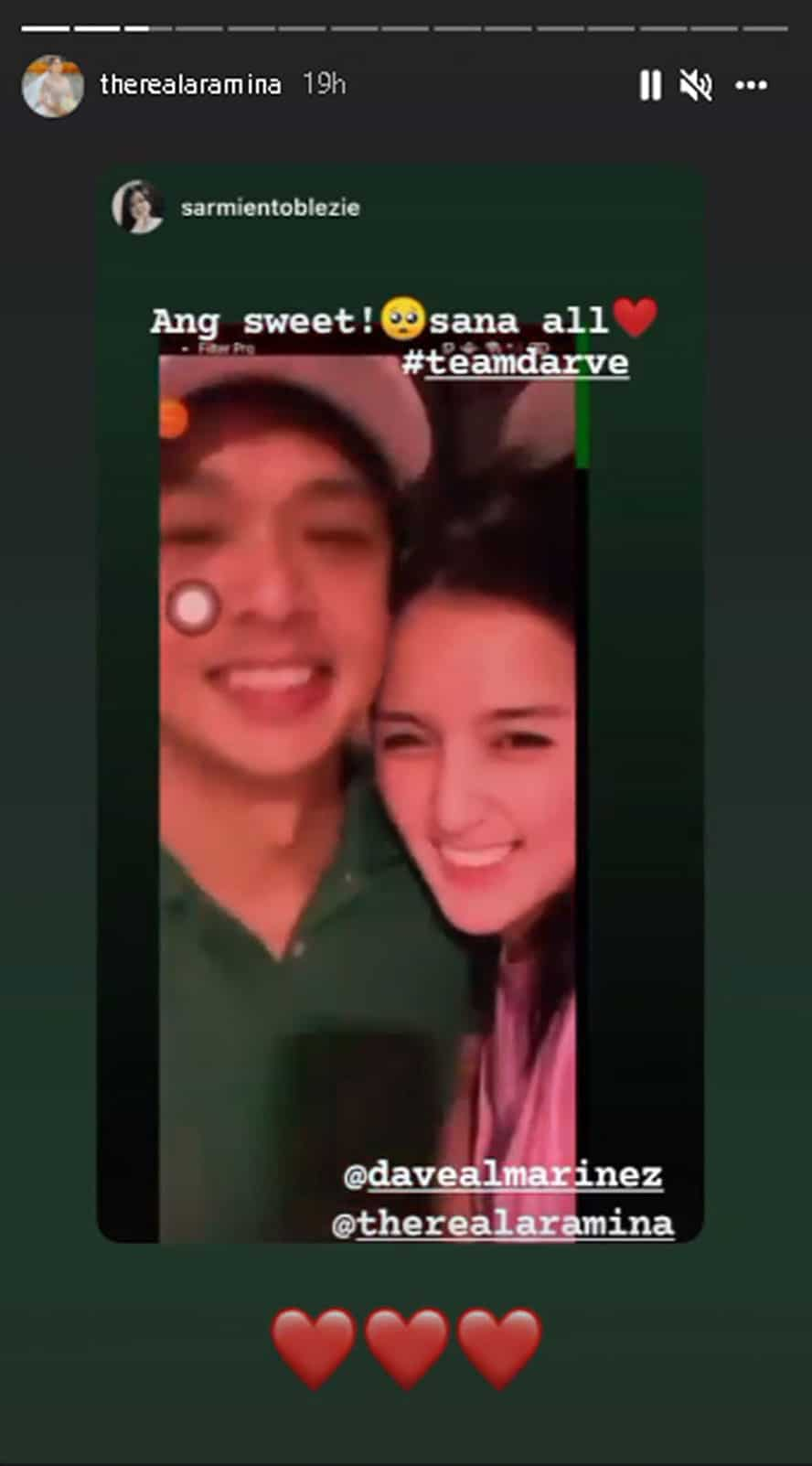 Ara Mina, ni-repost ang compilation ng mga sweet photos at video nila ni Dave Almarinez; mga netizens, kinilig