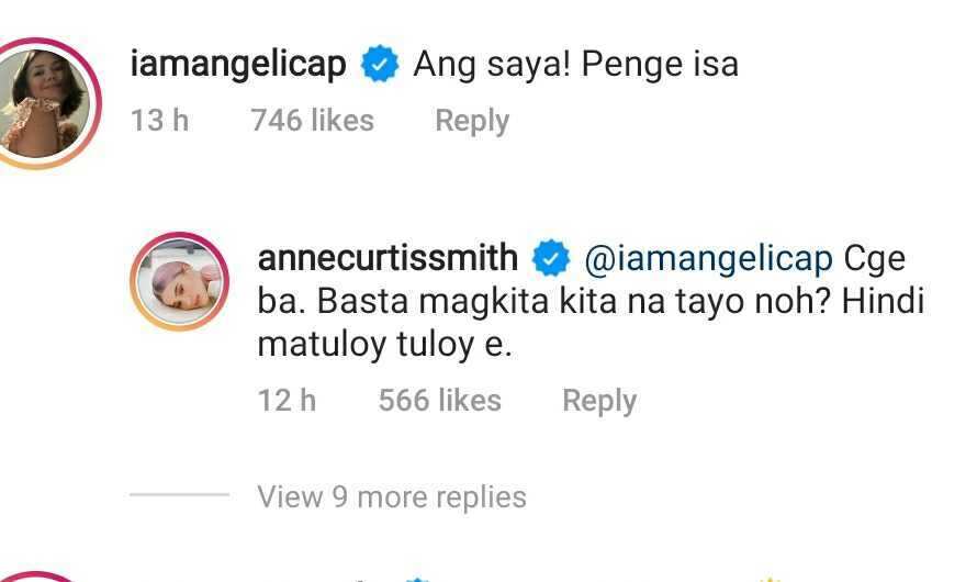 Angelica Panganiban, may nakakaaliw na comment sa post ni Anne Curtis sa kanyang birthday: "Penge isa"