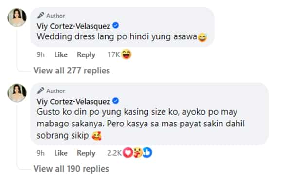 Viy Cortez, nais ipahiram ang kanyang P2.5 milyon na wedding gown