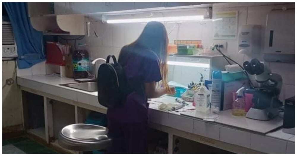 Viral na MedTech na tinapos ang gawain kahit nasusunog na ang kalapit na gusali, hinangaan Viral na MedTech na tinapos ang gawain kahit nasusunog na ang kalapit na gusali, hinangaan