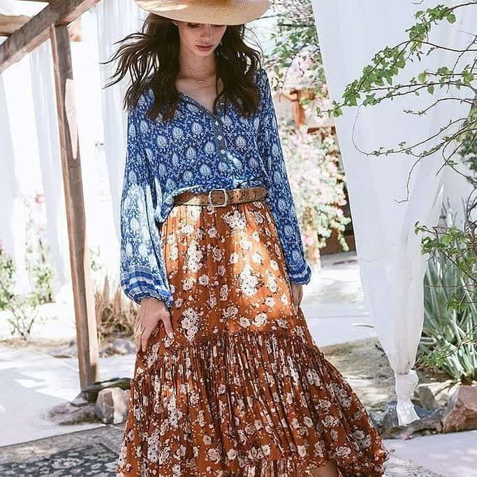 Simple bohemian outlet attire