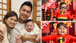 Scottie Thompson, Jinky Serrano’s son Aster looks adorable in his 8th-month photoshoot