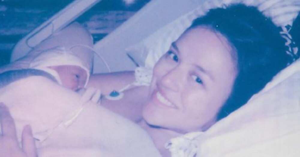 Georgina Wilson introduces her third child, Charlotte Arabella