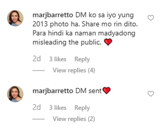Marjorie Barretto responds to netizen doubting her statement about Julia Barretto's controversial jersey number