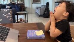 Cute video ng anak ni Saab Magalona habang inaantok sa online class, viral na
