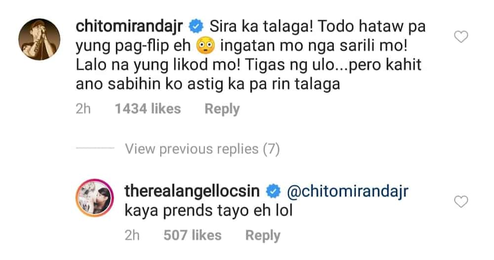 Angel Locsin, pinagsabihan ni Chito Miranda dahil sa kanyang online post