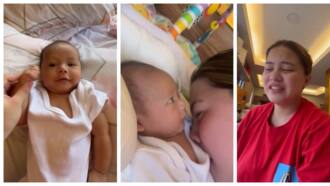 Antonette Gail gets emotional while cuddling with Baby Meteor