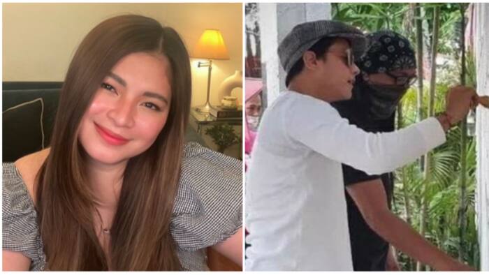 Angel Locsin admires Daniel Padilla who participates in painting Leni-Kiko mural