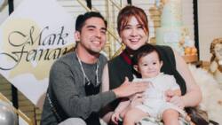 Mark Herras, Nicole Donesa’s adorable son baby Corky gets baptized