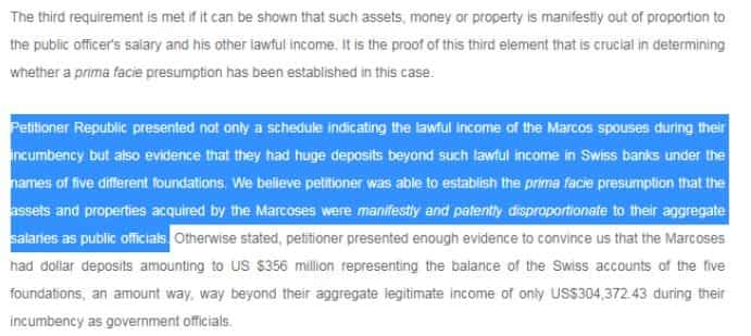 Fact check: No court ruled that Marcos should give back his alleged ‘ill-gotten wealth’
