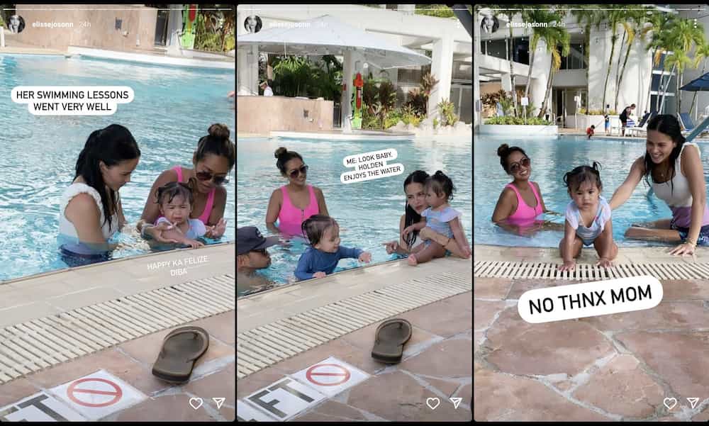 Elisse Joson posts hilarious snaps from baby Felize's swimming lessons Elisse Joson posts hilarious snaps from baby Felize's swimming lessons