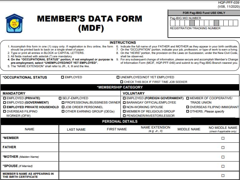 How to find your unprint MDF form of Pag-IBIG