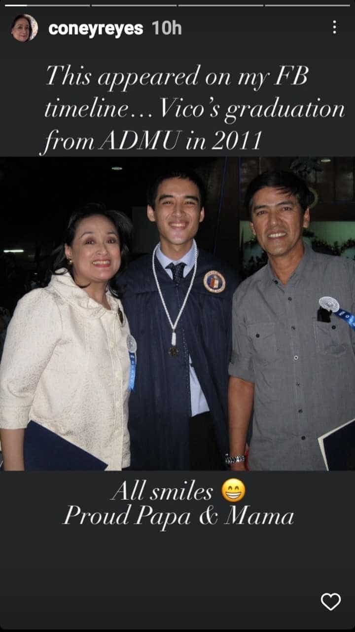 Coney Reyes shares heartwarming photo from Vico Sotto’s graduation in 2011
