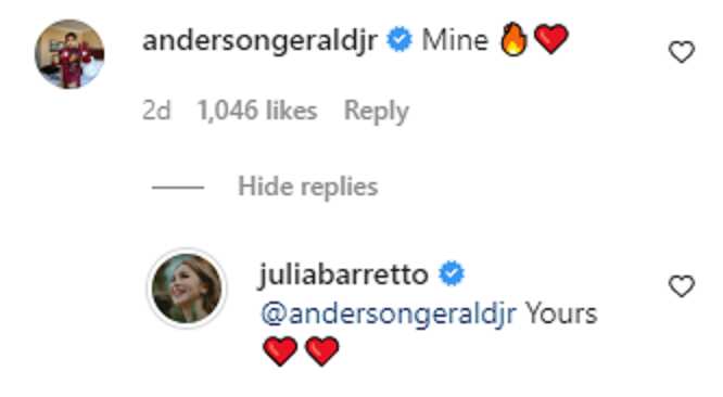 Gerald Anderson gushes over Julia Barretto's stunning photo: "mine"