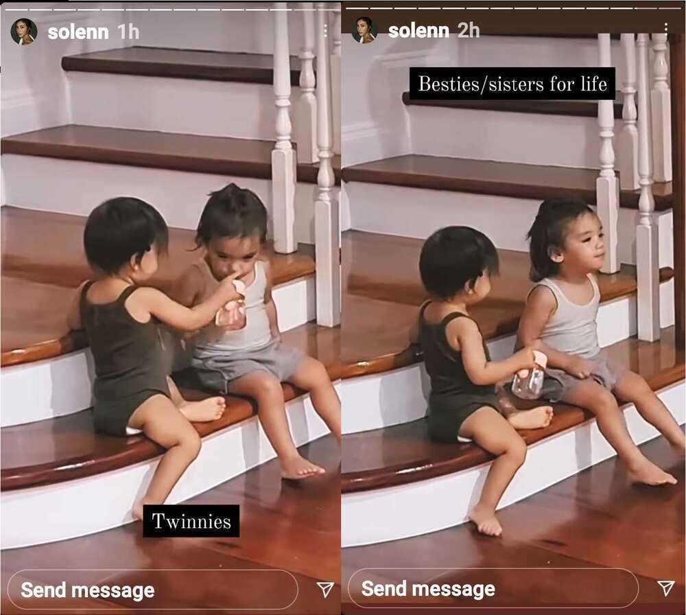 Video ng pagpapainom ni Dahlia sa pinsan niyang si Thylane, kinagiliwan Video ng pagpapainom ni Dahlia sa pinsan niyang si Thylane, kinagiliwan
