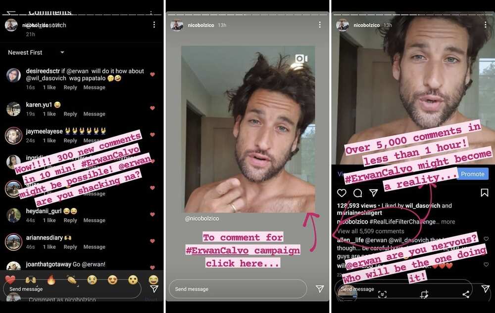 Nico Bolzico's "#ErwanCalvo" post goes viral; Erwan Heussaff reacts