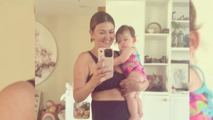 Angelica Panganiban flaunts post-pregnancy body in a lovely snap with Baby Bean