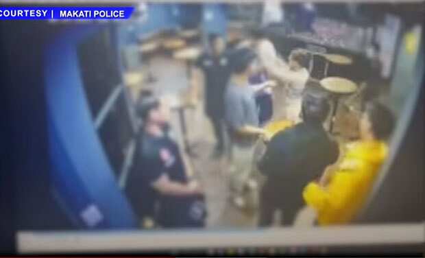 Photo: Screengrab from bar CCTV, courtesy Makati City Police