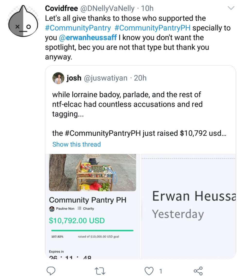 Erwan Heussaff donates $2,000 to Maginhawa community pantry fund drive amid red-tagging issues