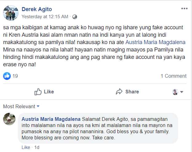 Update: Magdalena Austria shares opinion about fake social media accounts using daughter's name