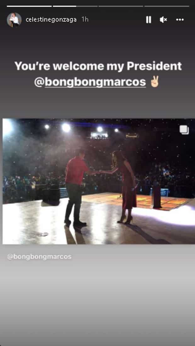 Toni Gonzaga, nag-post ng "you're welcome my President" sa gitna ng mga batikos