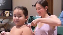 Video of Ellen Adarna giving Elias Modesto his first haircut goes viral