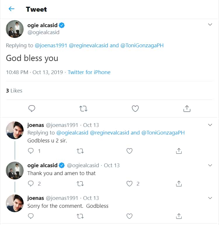 Ogie Alcasid responds to basher claiming him & Regine Velasquez are worst ASAP hosts