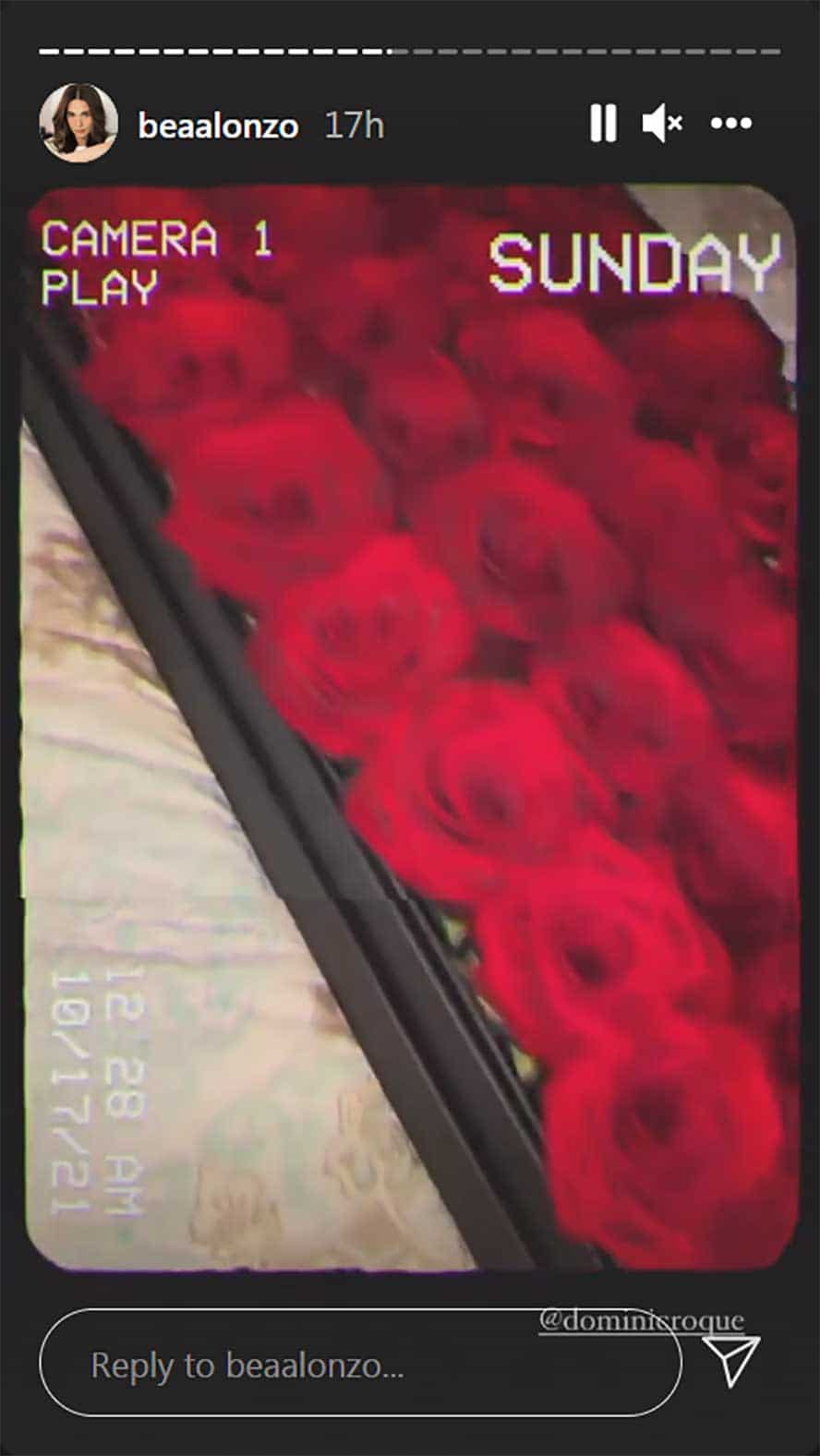 Bea Alonzo, ibinida ang bongga at malaking box ng roses na regalo ni Dominic Roque sa kanya