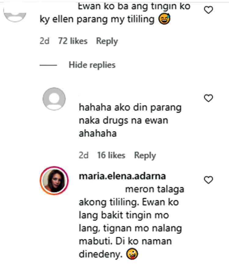 Ellen Adarna's savage reply to basher who says she has tililing goes viral