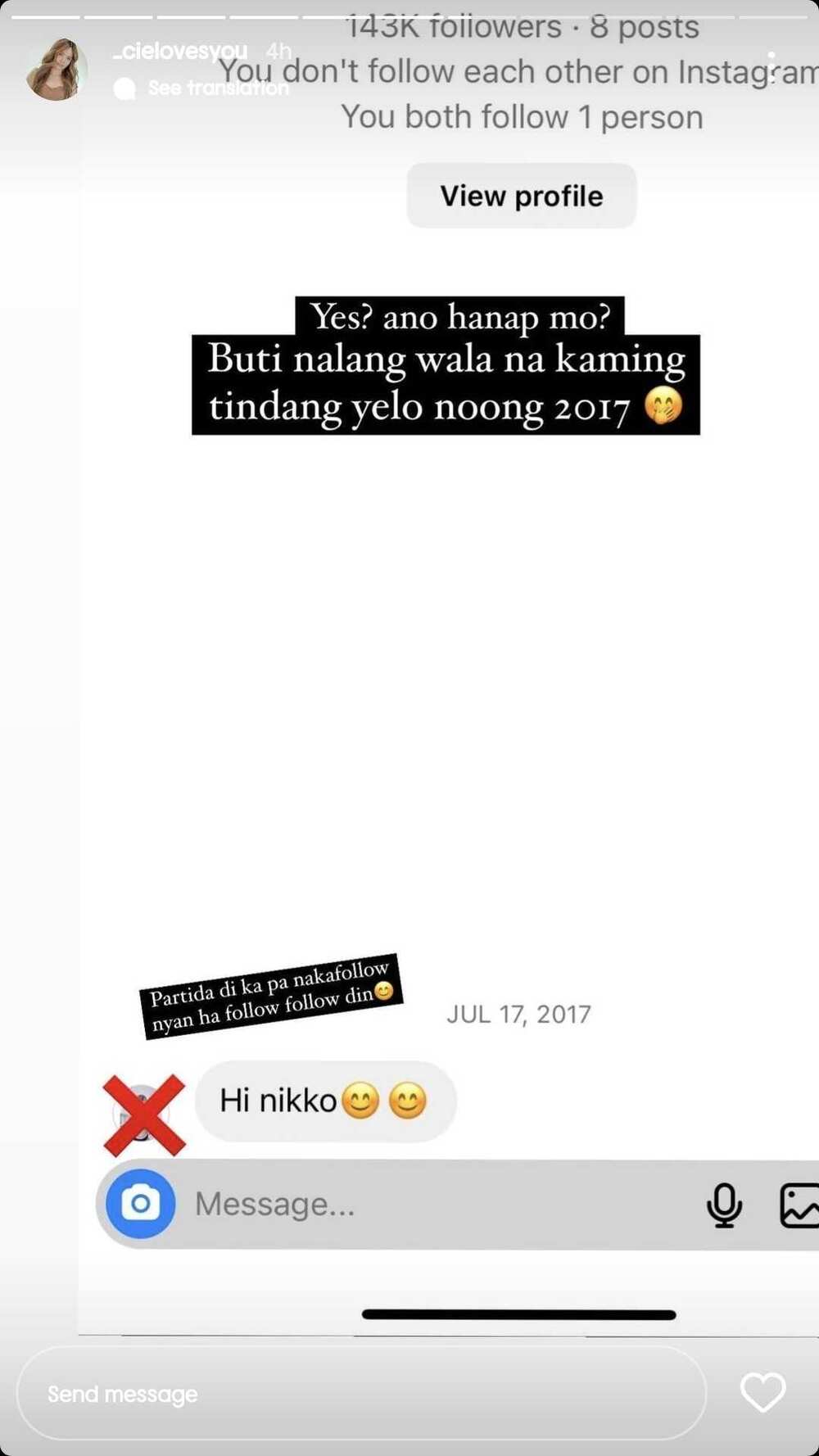 Asawa ni Nikko Natividad, ipinost ang screenshot ng PM ng isang babae sa aktor Asawa ni Nikko Natividad, ipinost ang screenshot ng PM ng isang babae sa aktor