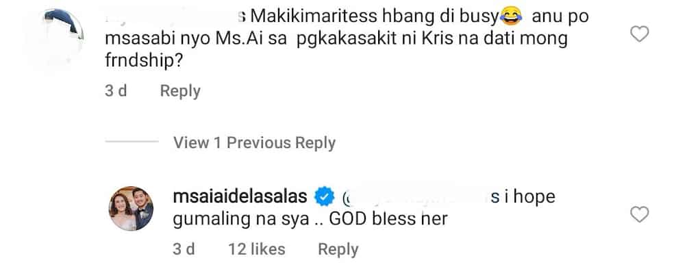 Ai-Ai De Las Alas, kahit merong di pagkakaunawaan, hiling niya na gumaling si Kris Aquino: “God bless her”