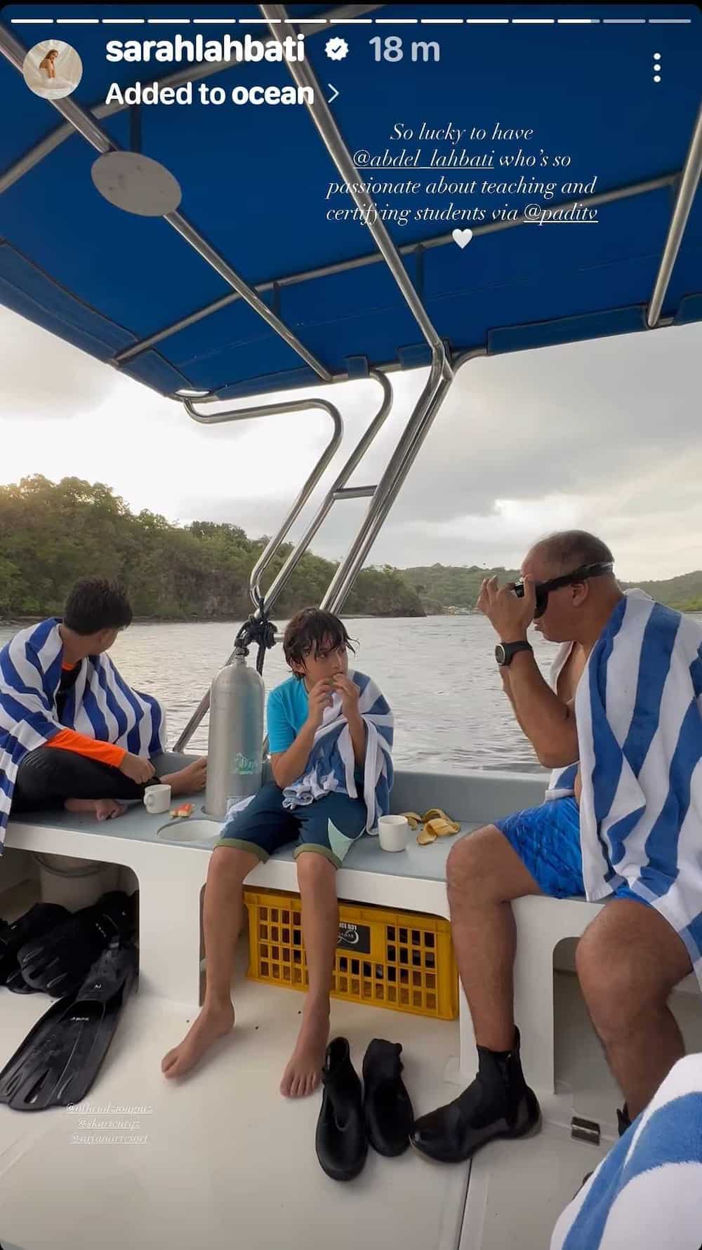 Sarah Lahbati, ipinasilip ang first scuba dive ni Zion Gutierrez Sarah Lahbati, ipinasilip ang first scuba dive ni Zion Gutierrez