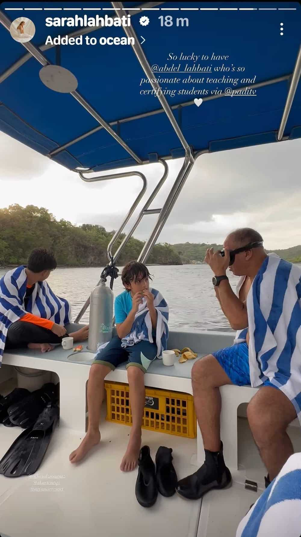 Sarah Lahbati, ipinasilip ang first scuba dive ni Zion Gutierrez