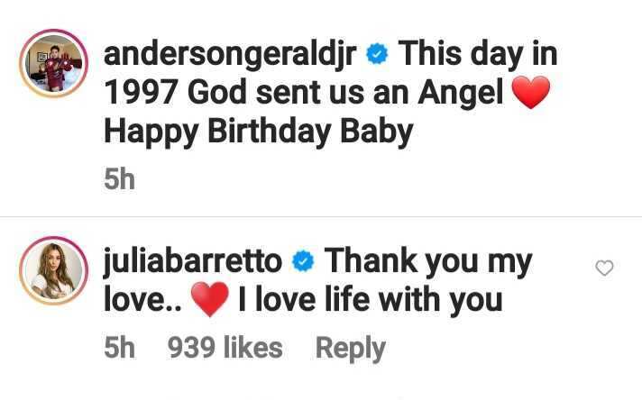 Gerald Anderson shares sweet post on Julia Barretto’s 25th birthday